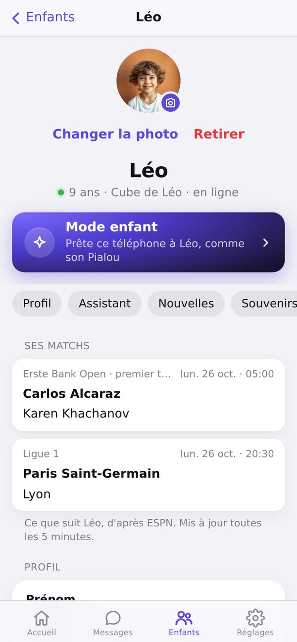 La fiche de Léo
