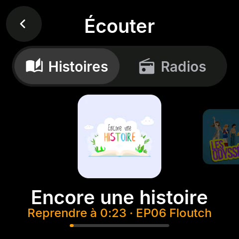 Écouter : Encore une histoire